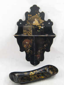 An oriental folding wall bracket in