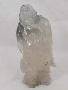 An Oriental hard stone carving of a