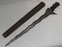 An Oriental long kris with