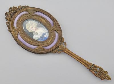 An Ormolu and Guilloche Enamel Hand