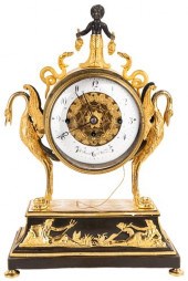 AN ORMULU MANTEL CLOCK, VIENNA
