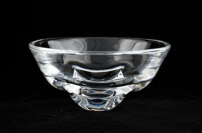 An Orrefors Crystal Bowl Of