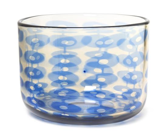 * An Orrefors Glass Bowl Ingebord