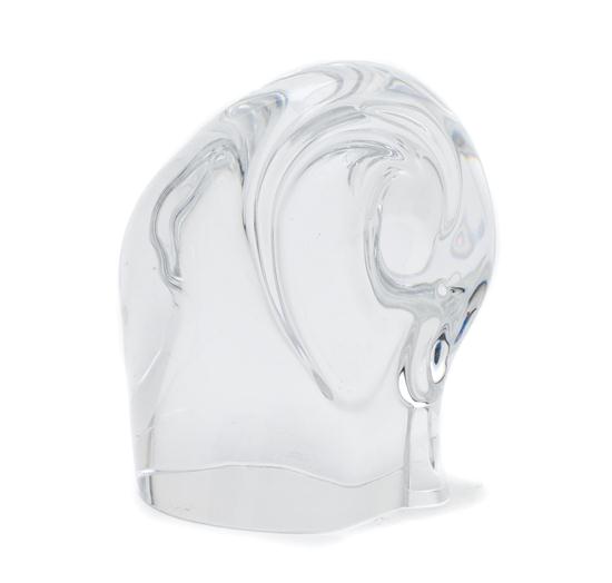 An Orrefors Glass Elephant together