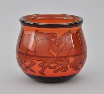 An Orrefors Graal Vase by Jan