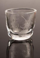 An Orrefors Swedish glass vase