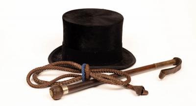 An otter hunting whip by Maxwell,