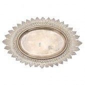 An Ottoman silver tray or stan