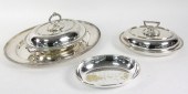 An oval meat dish with gadroon