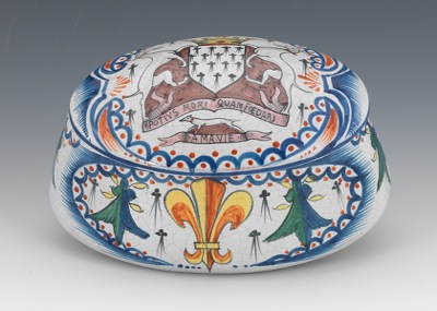 An Oval Quimper Bonbonniere
