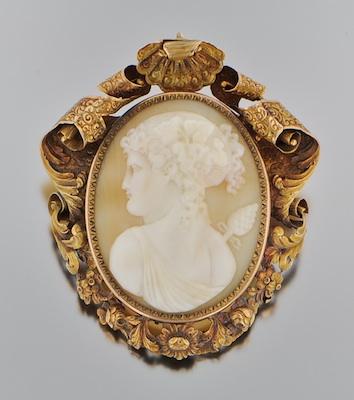 An Oversized Victorian Carved Shell