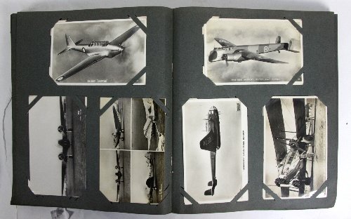 An postcard album of cards circa