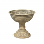 AN UNDERGLAZE-DECORATED SI SAT
