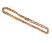An unhallmarked yellow metal c