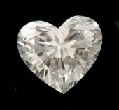 An Unmounted 0.73 ct Heart Bri