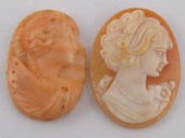 An unmounted carved coral came
