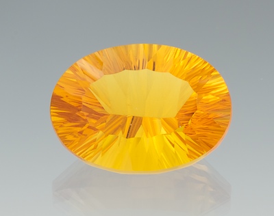 An Unmounted Orange Color Citrine