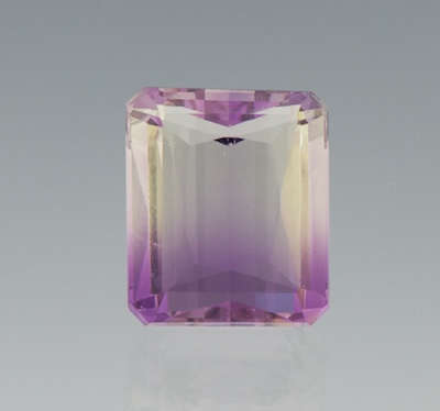 An Unmounted Purple and White
