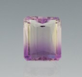 An Unmounted Purple and White