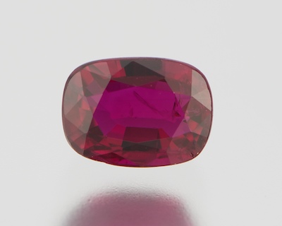 An Unmounted Ruby 1.08 Carat Oval
