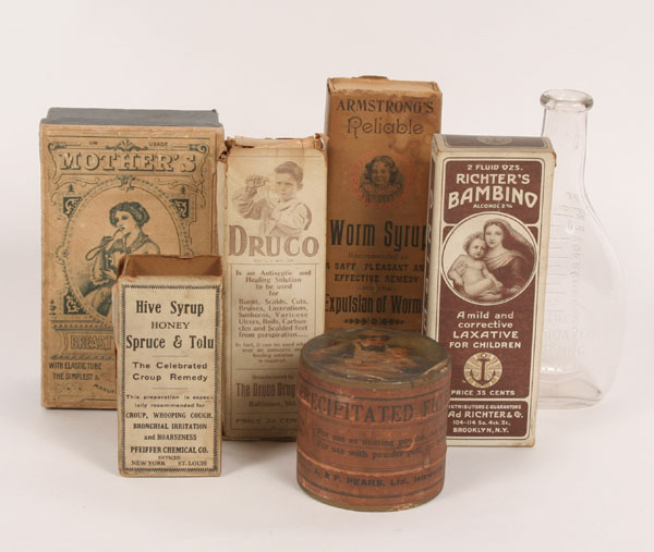 An unopened dusting powder box with