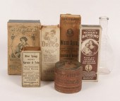 An unopened dusting powder box