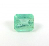 AN UNSET GREEN COLOMBIAN EMERA