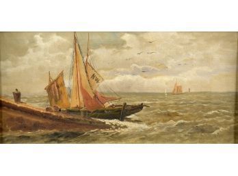 An unsigned 19th C. oil on canvas