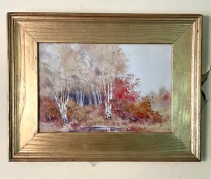 An unsigned 20th C. watercolor,