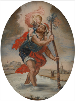 An Unsigned Eglomise Painting