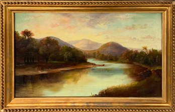 An unsigned primitive 19th C. oil