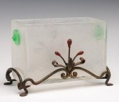 AN UNUSUAL 1920S ART GLASS AND