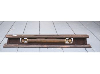 An unusual antique iron and brass