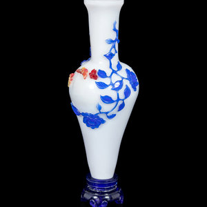 An Unusual Chinese Red, Blue, and