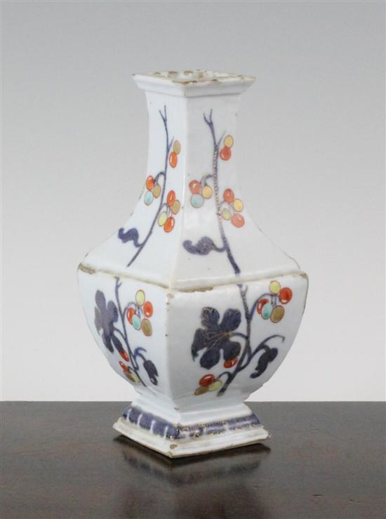 An unusual Chinese verte Imari