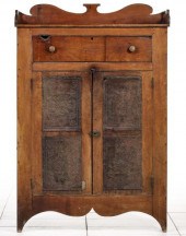 AN UNUSUAL FANCY PIE SAFE WITH