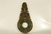 AN UNUSUAL GILT-CLOISONNE ORNA