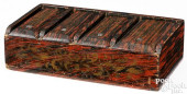 AN UNUSUAL PAINTED PINE BOX, 1