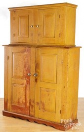 AN UNUSUAL PAINTED PINE TWO-PA