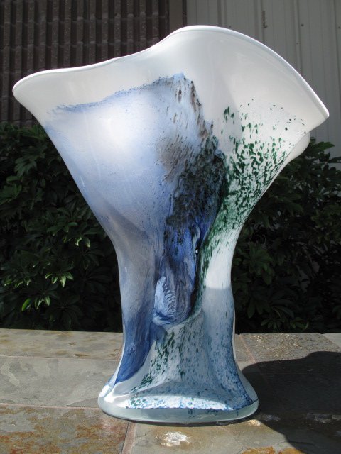 An unusual Polish hand blown