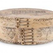 An Unusual Scrimshaw Panbone O