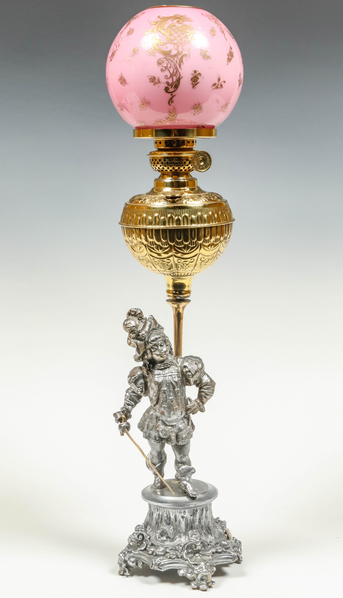 AN UNUSUAL VICTORIAN FIGURAL STEM