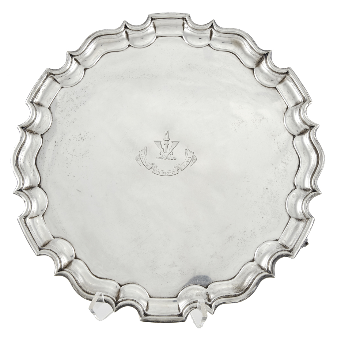 AN VICTORIAN STERLING SALVER,