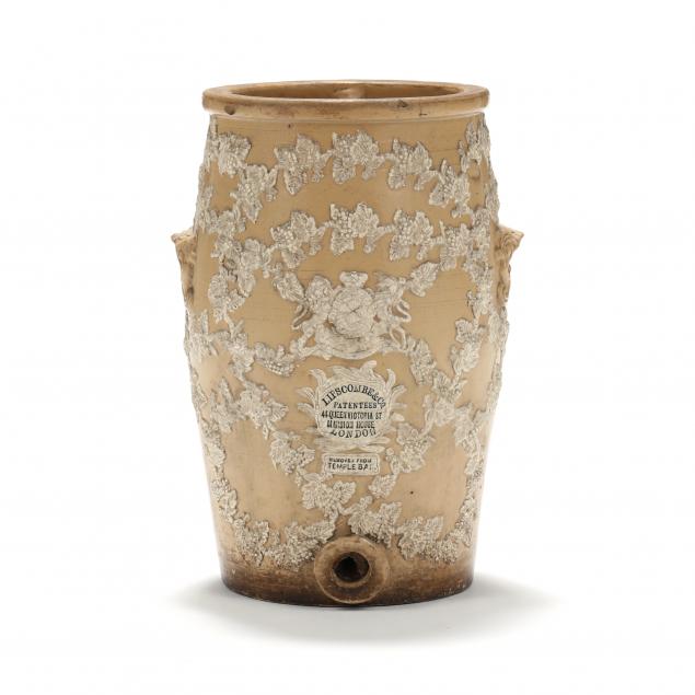 AN VICTORIAN STONEWARE WATER FILTER