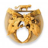 AN VICTORIAN TIGER CLAW AND FO