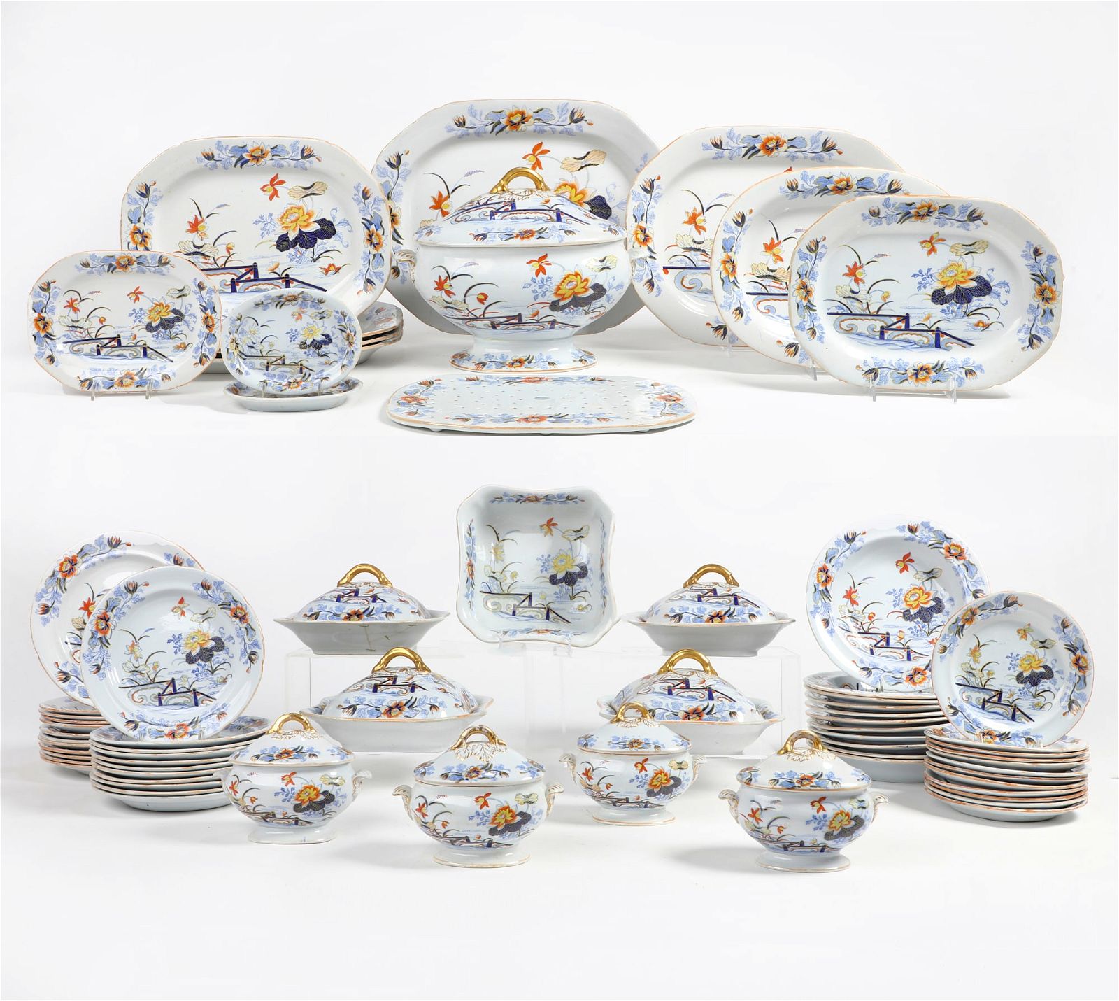 AN WEDGWOOD TRANSFER IRONSTONE PART