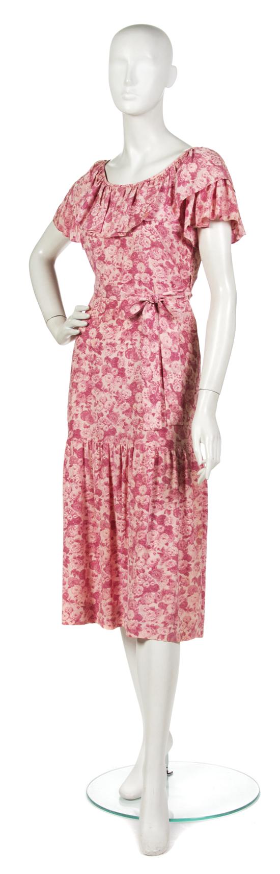 * An Yves Saint Laurent Pink Silk
