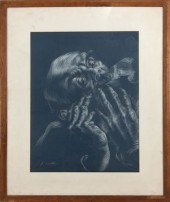 ANATOL SHULKIN "HUNGER" PASTEL