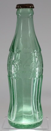 ANCHOR HOCKING GREEN GLASS COC
