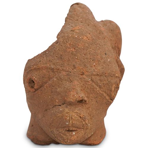ANCIENT AFRICAN NOK TERRACOTTA HEAD
